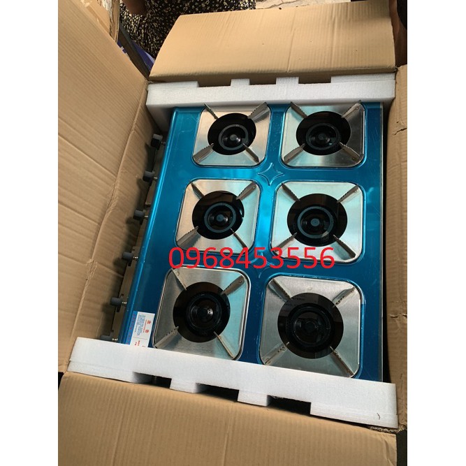 Bếp gas 6 họng, 6 cửa cao cấp (BH 12 THÁNG)