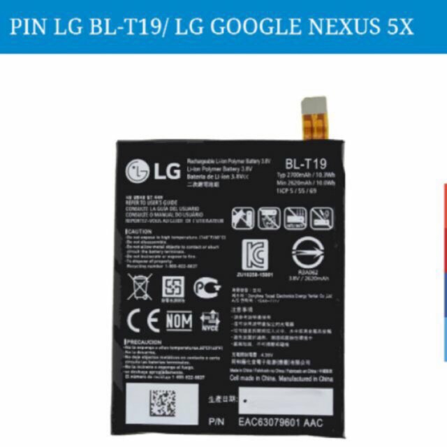 Pin thay điện thoại cho LG Nexus 5x ( BL-T19)