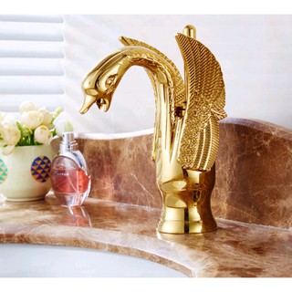 Vòi lavabo mạ vàng PVD, vòi rửa mặt mạ vàng PVD