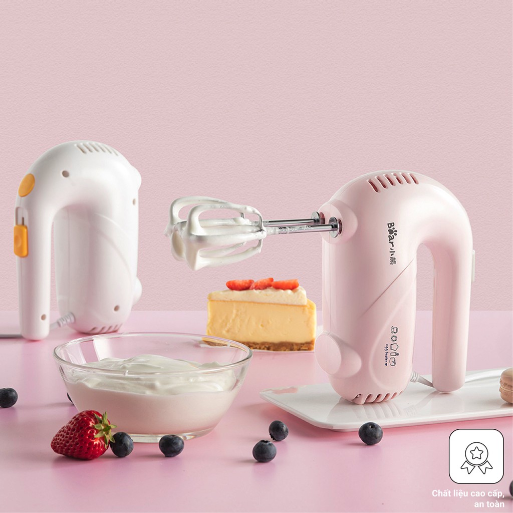 Máy Đánh Trứng Cầm Tay Bear 5 Tốc độ DDQ-A01G1 - Hàng Chính Hãng - Bảo Hành 18 Tháng