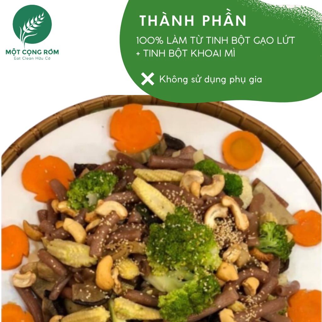 Nui gạo lứt FUMA 500gr, nui ăn kiêng, giảm cân, tốt cho sức khỏe thành phần 100% tự nhiên | Một Cọng Rơm