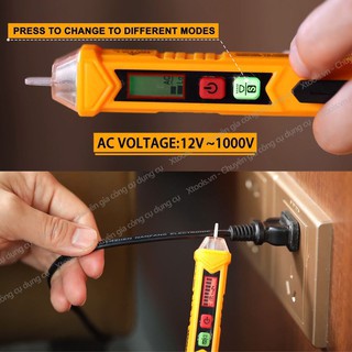 Bút thử điện bút dò điện áp 12V 1000V AC iNGCO VD10003