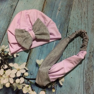 Set turban mẹ bé ct