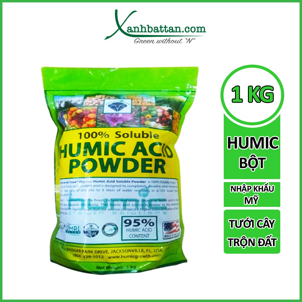 Phân Bón Kích Rễ Acid Humic Bột Nhập Khẩu Từ Mỹ 1 Kg