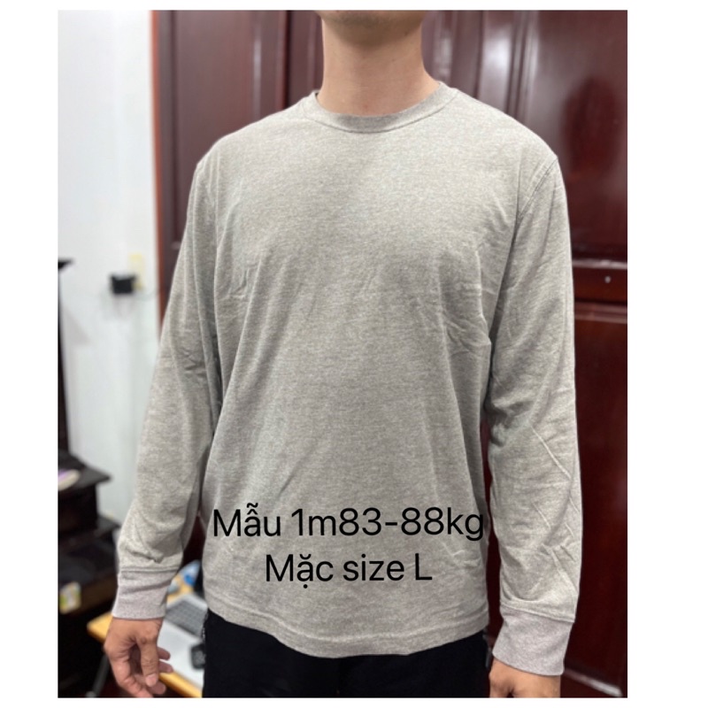 Áo thun tay dài xuất dư xịn (size tầm từ 59kg đến bigsize)