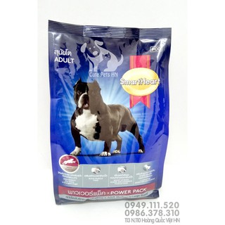 Thức ăn Smart Heart Power Pack Adult 1kg Dành cho chó trưởng thành tạo cơ bắp - Cutepets