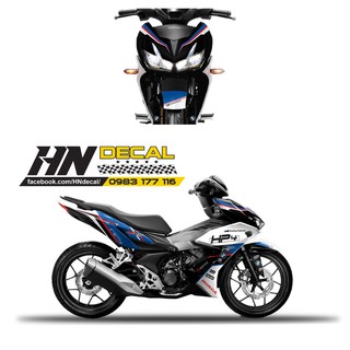 Tem Trùm Winner X Xanh Trắng Hp 4