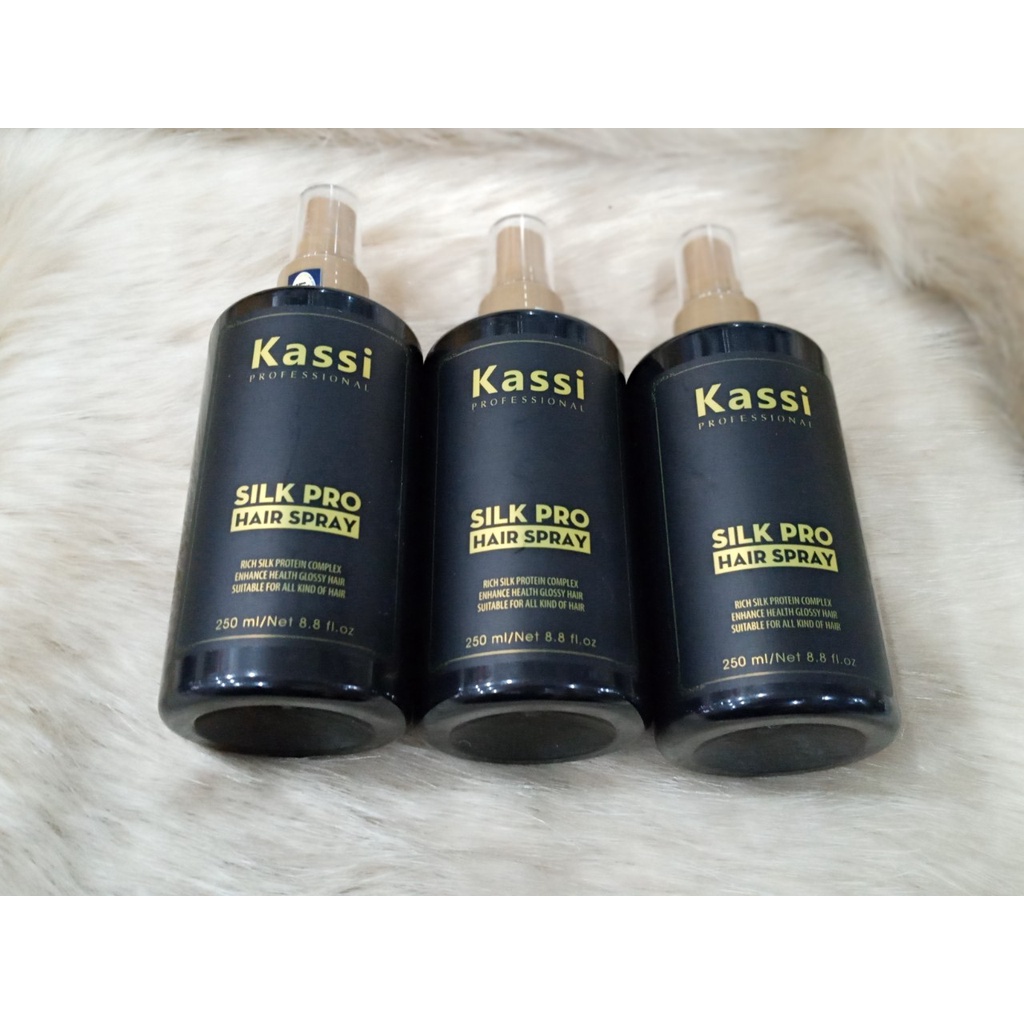 💗💝FREESHIP💙 Sữa / Xịt nước dưỡng tóc Kassi 250ml Silk Pro Hair Spay [chính hãng ] cấp ẩm, phục hồi tóc nát , bảo vệ tóc😘