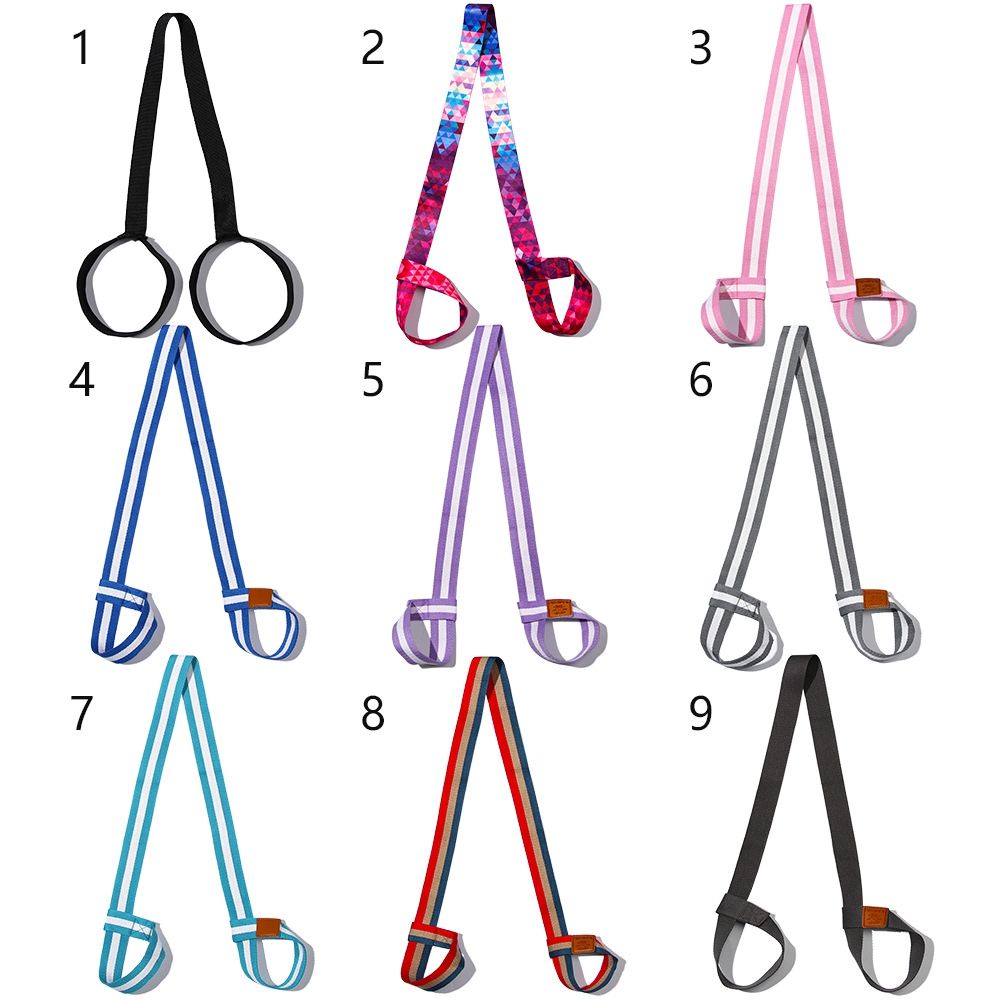 Dây đeo thảm tập yoga co giãn nhiều màu tùy chỉnh tiện dụng