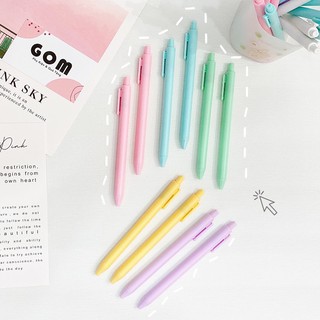 Bút viết mực màu đen, vỏ bút trơn màu pastel cực xinh