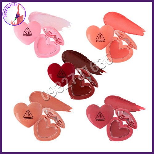 Son dưỡng môi 3ce heart pot lip