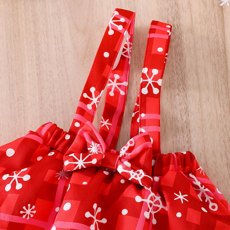 Combo bộ đồ bé gái 0-18 tháng dài tay bodysuit liền thân Váy Giáng Sinh set thời trang cho bé trẻ em sơ sinh