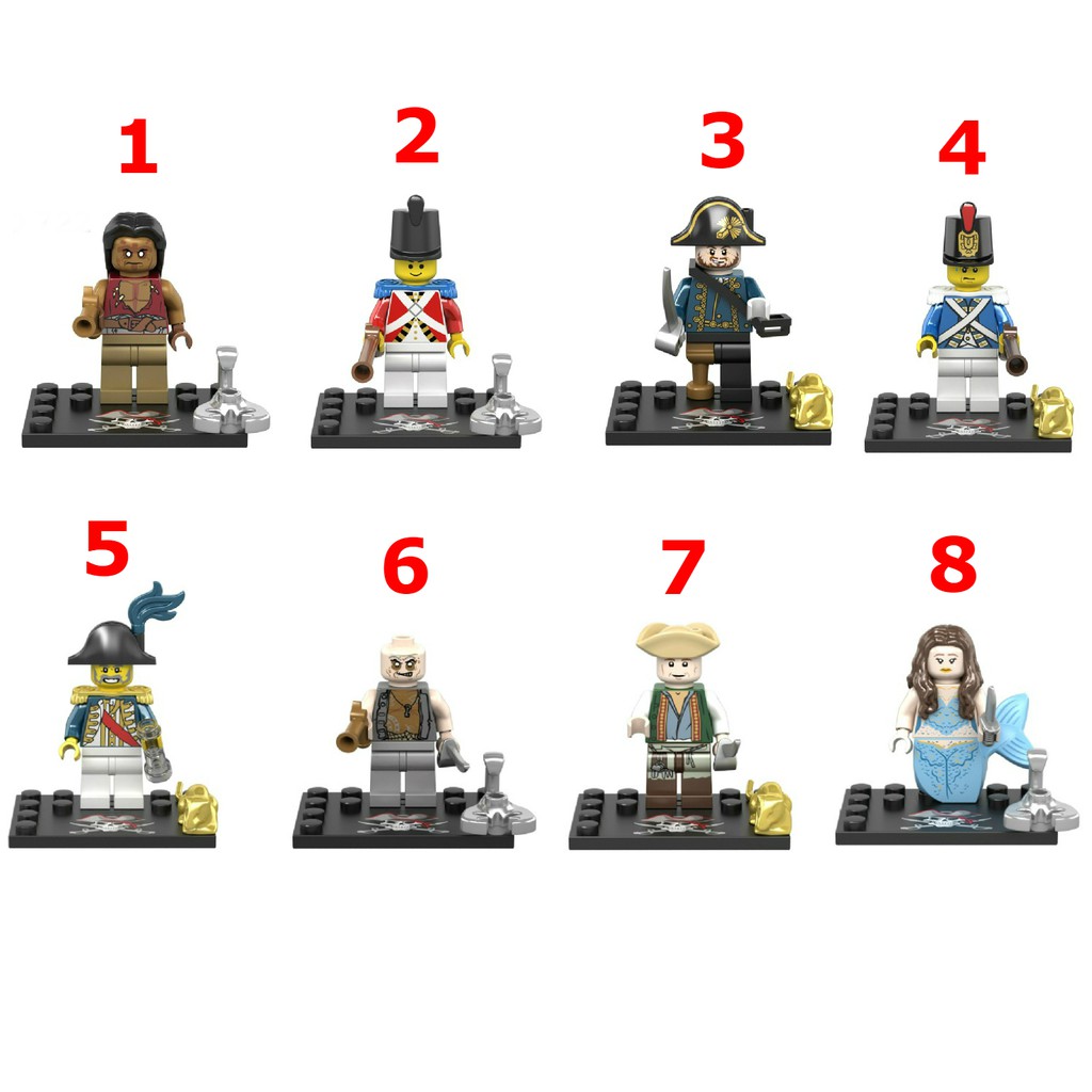 Minifigures Các Mẫu Nhân Vật Trong Seri Phim Cướp Biển Vùng CARIBBE Mẫu Siêu Đẹp