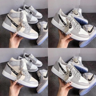 Sale giày thể thao 𝐉𝐨𝐫𝐝𝐚𝐧 dior cổ cao và cổ thấp,giày sneaker jd 1 đế trong cao thấp mới nhất,