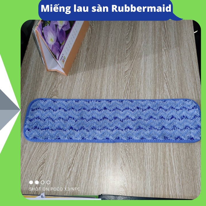 Tấm lau, bông lau thay thế cho cây lau sàn cao cấp Rubbermaid Q411, Q410 Microfiber