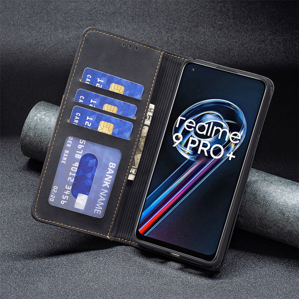 Bao Da Điện Thoại Nắp Lật Kèm Ngăn Đựng Thẻ Cho Realme C12 C25 C25s C30 C31 C35