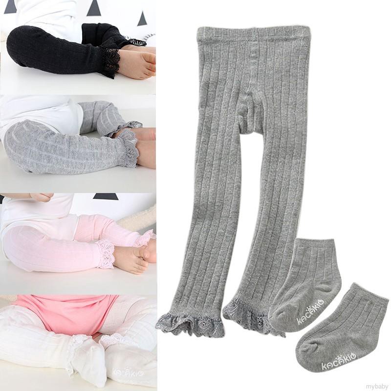 Quần leggings kèm vớ xinh xắn cho bé gái