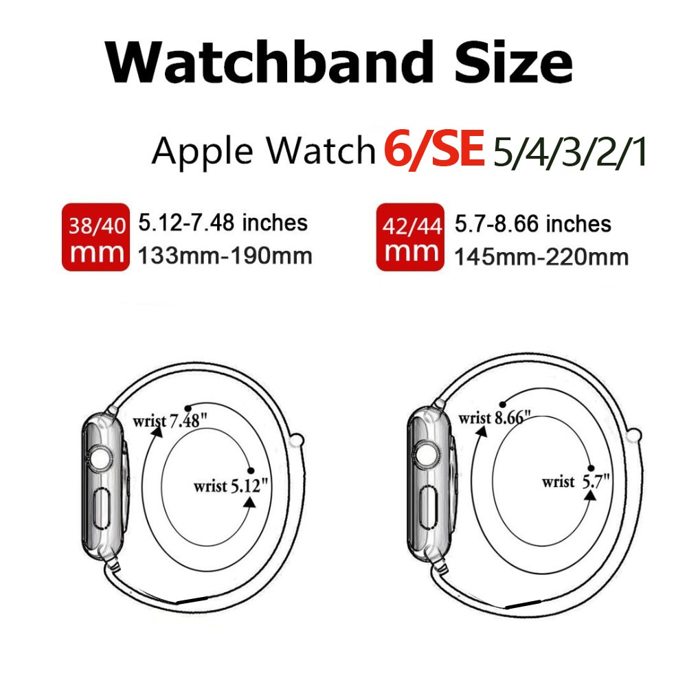 Dây đeo sợi Nylon thay thế cho đồng hồ thông minh Apple iWatch Series 6 Se 5 4 3 2 1 2021 44 40 42 38 mm