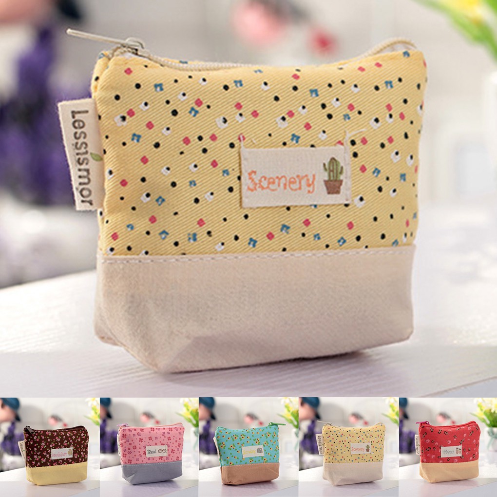 Pencil Case Cute Portable Key Coin Purse Makeup Bag