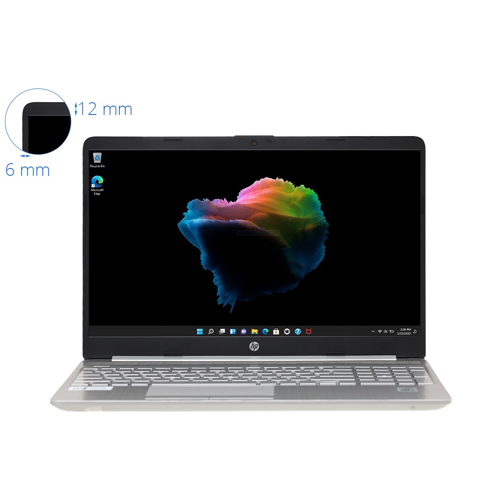 Laptop HP 15s du1105TU i3 10110U/4GB/256GB/15.6"/Win11//Bạc - Hàng chính hãng