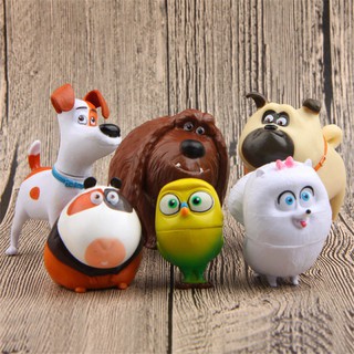 Set 6 mô hình mô phỏng nhân vật hoạt hình The Secret Life of Pets