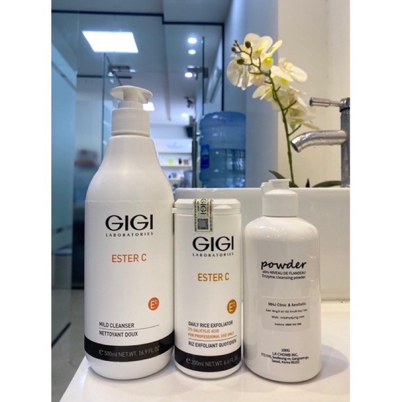 Tẩy da chết cám gạo gigi ester c DAILY RICE  EXFOLIATOR 20gr