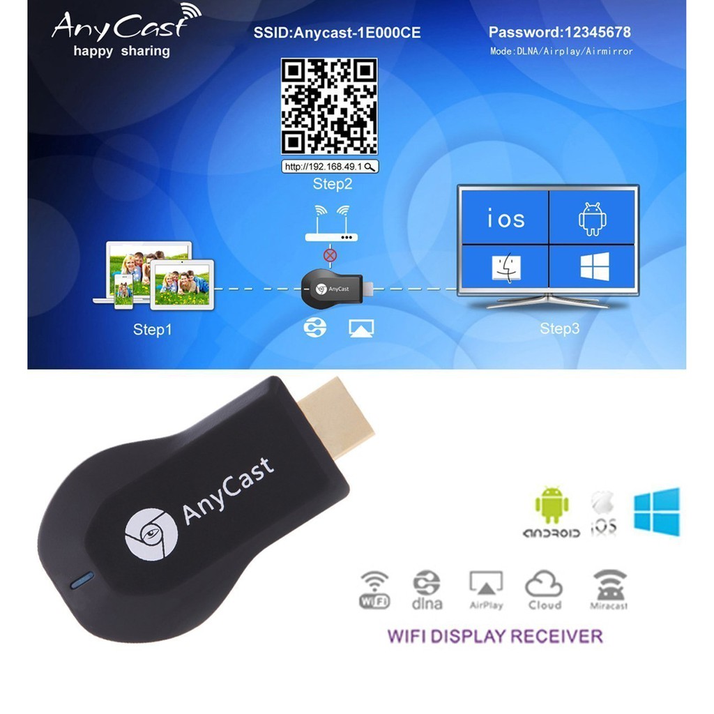 Anycast Thiết Bị Kết Nối Wifi Ezcast M2