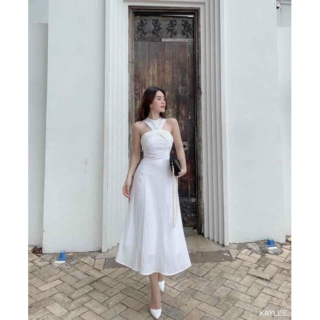 Đầm dự tiệc nữ xoắn cổ dáng dài cao cấp Minyen Dress