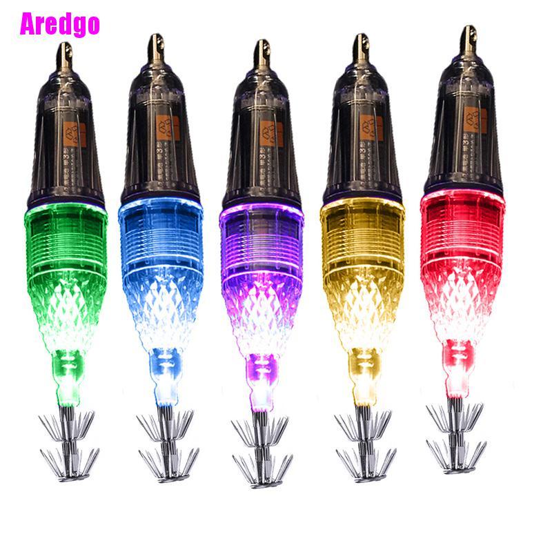 Đèn Mồi Câu Cá Hình Con Mực Có Đèn Led Tiện Dụng
