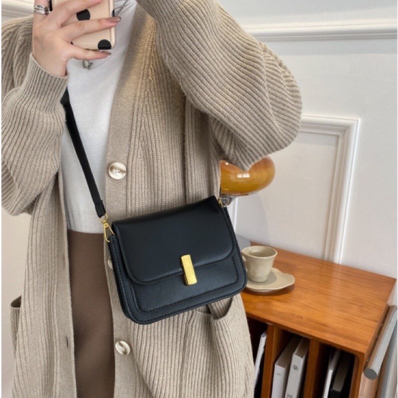 Túi Xách Nữ Thời Trang Đeo Chéo Thời Trang Sinh Viên Đi Làm, Túi Sách khoắc vai Trắng Sữa Đen Nâu XỊn