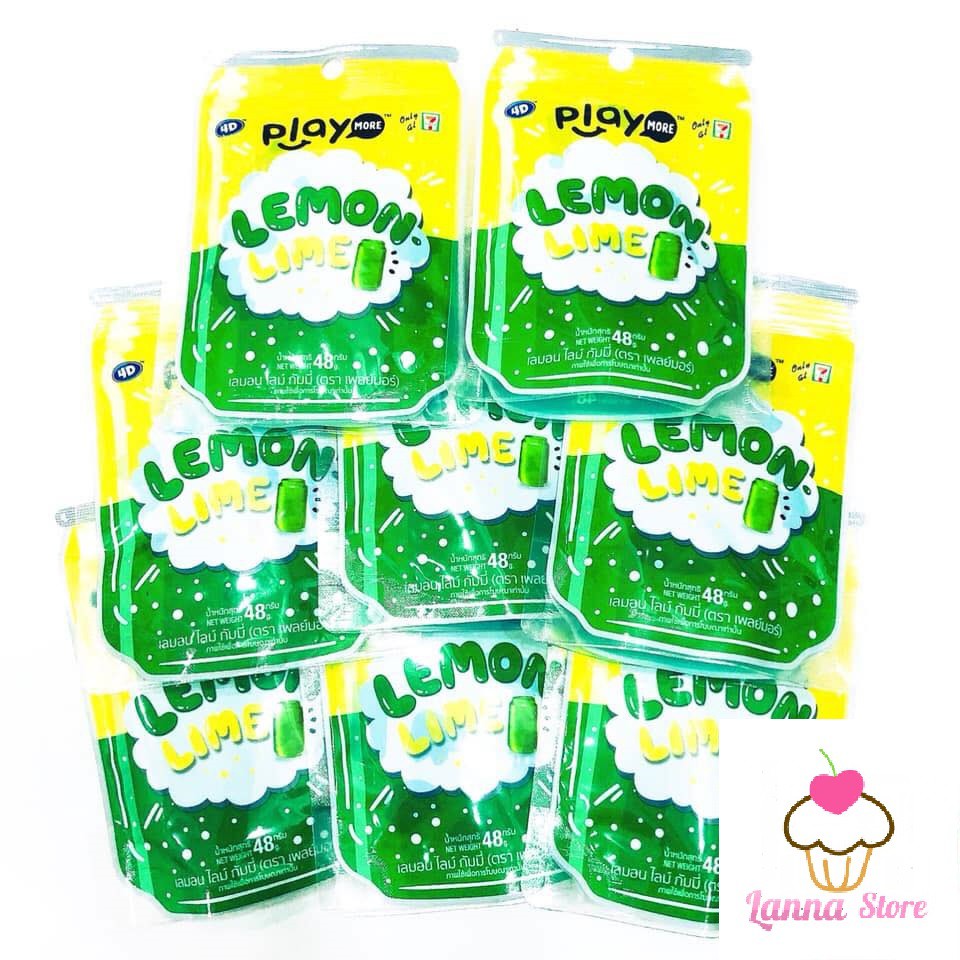 Kẹo dẻo PlayMore Lemon Lime 48g
