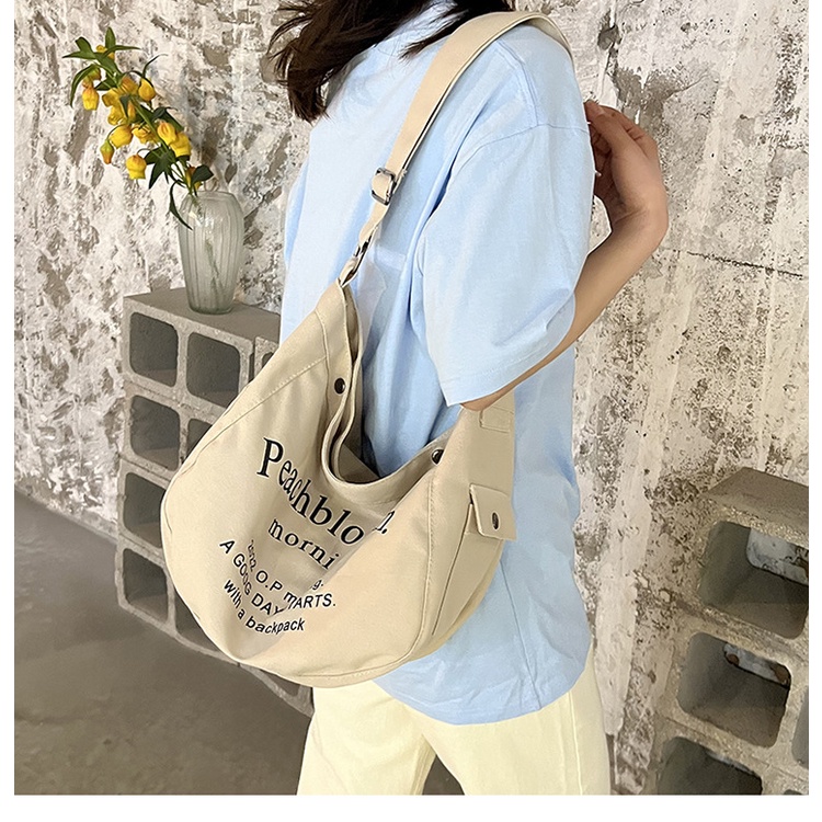 Túi Xách canvas Cỡ Lớn In Chữ Thời Trang Cho Nữ