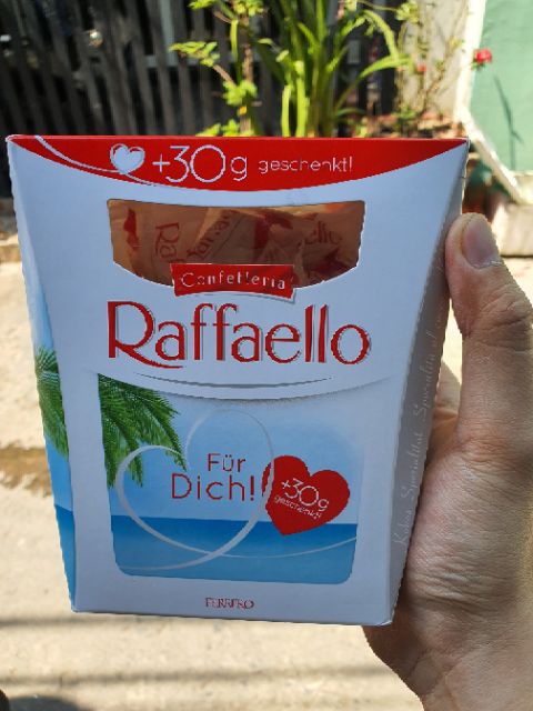 (Hàng air) Raffaello hộp to 230gram nội địa Đức.