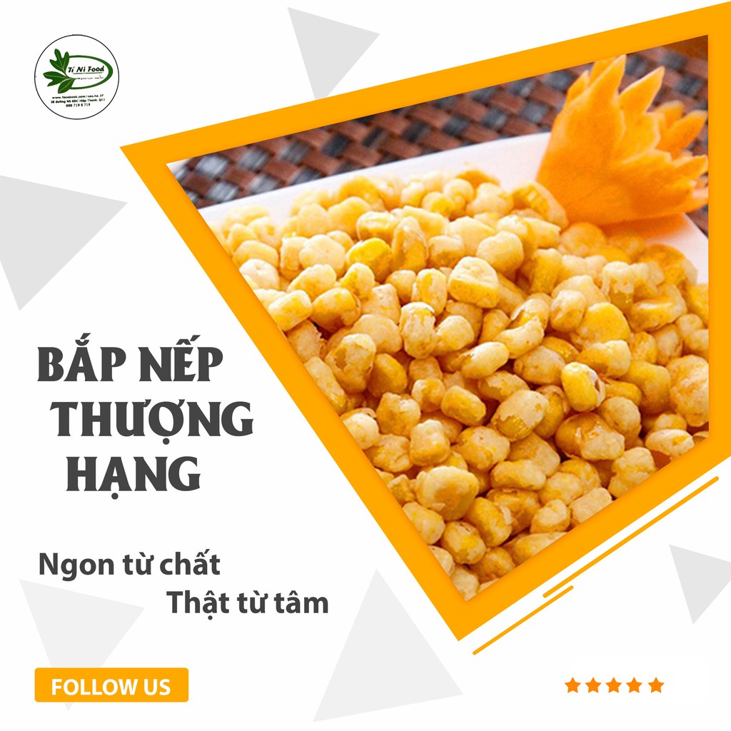 250G Ngô Nếp Rang Bơ Bắp nếp chiên tỏi ớt Thơm Ngon Dòn Rụm