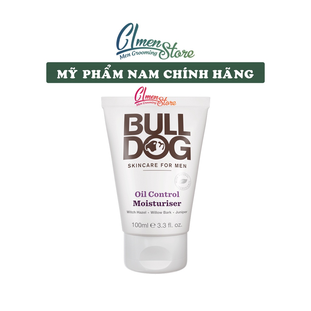 Kem dưỡng ẩm da mặt Bulldog Oil Control Moisturiser – 100ml | Kem Dưỡng Ẩm Nam Dành cho Da Dầu