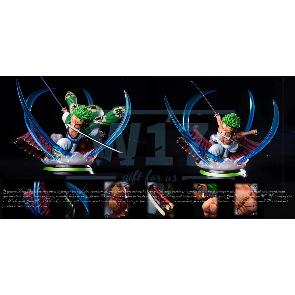 Mô hình chibi nhân vật Zoro băng hải tặc mũ rơm