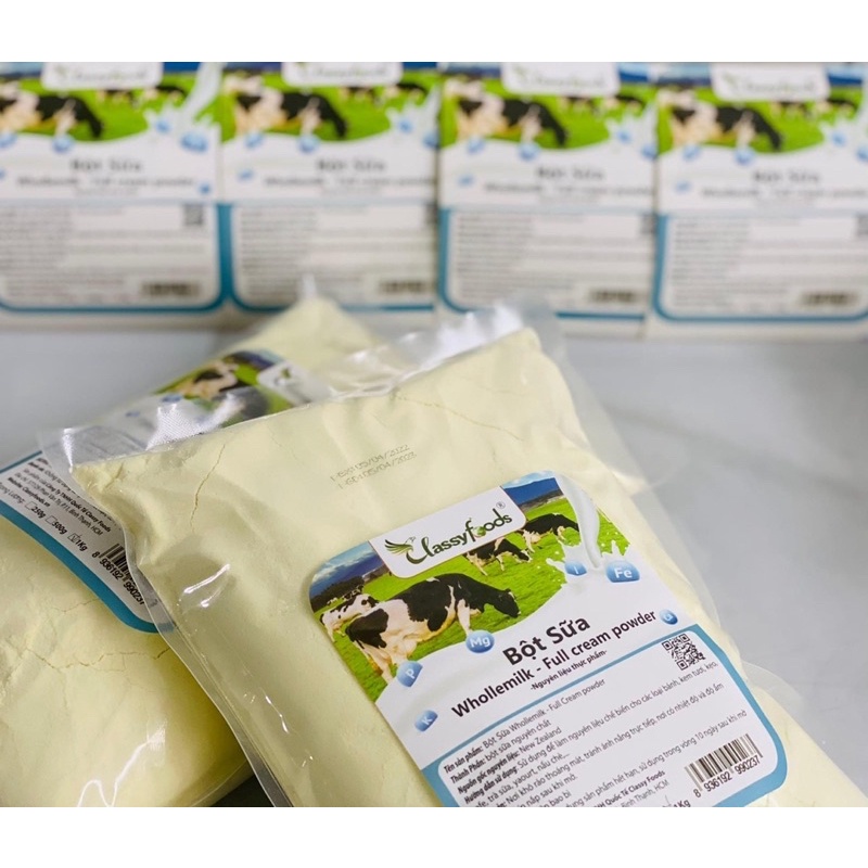 Sữa bột nguyên kem Wholle milk làm bánh kẹo