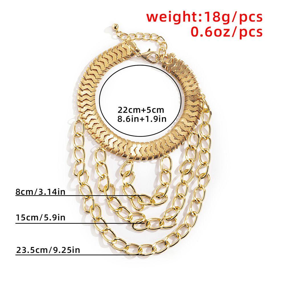 QQMALL Lắc Chân Nhiều Lớp Đính Tua Rua Phong Cách Hàn Quốc Cho Nữ