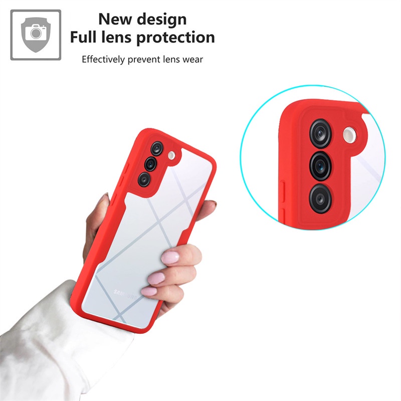 Ốp Điện Thoại Bảo Vệ Toàn Diện Mặt Trước Và Sau Cho Realme 8 9 Pro Plus 8i 9i C21 C25 C25s C12 C21Y C25Y