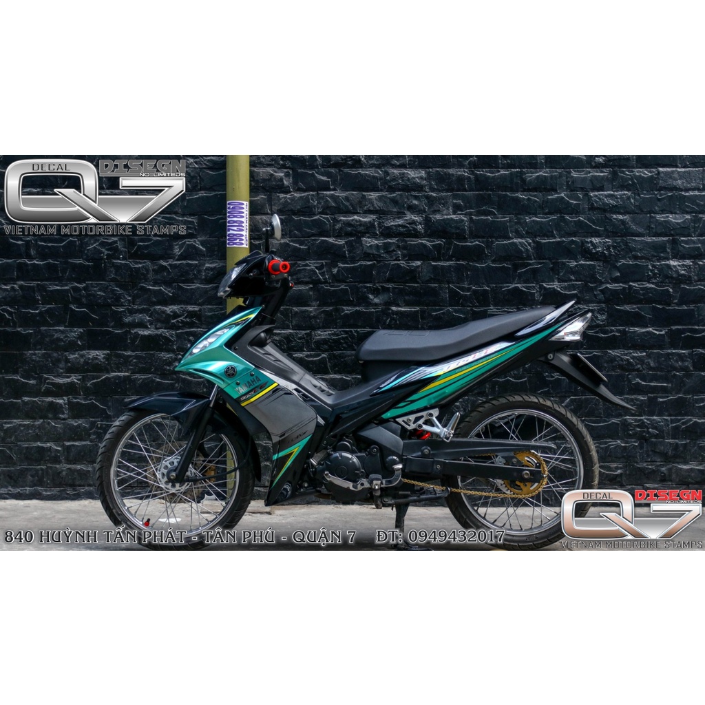 TEM RỜI EXCITER 2010 XANH ĐEN