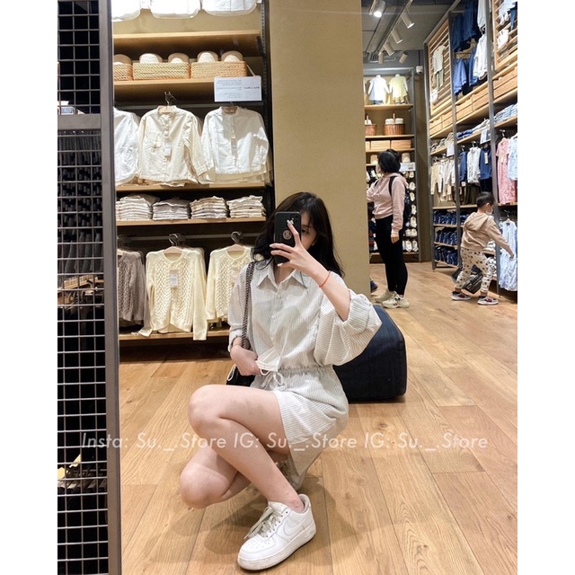 JUMPSUIT SỌC SHORT