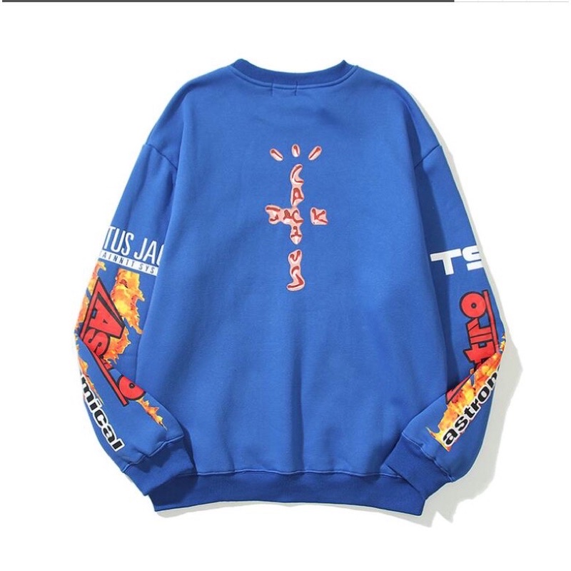 Áo nỉ bông sweater Cactus Jack dành cho nam và nữ mùa thu đông