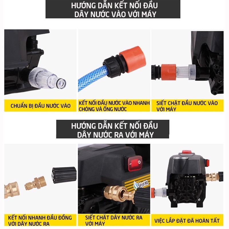 Máy Rửa Xe Boss Japan | Model Bo-3500 | Công Suất 3500W | Lõi Đồng 100% | Siêu Bền Bỉ