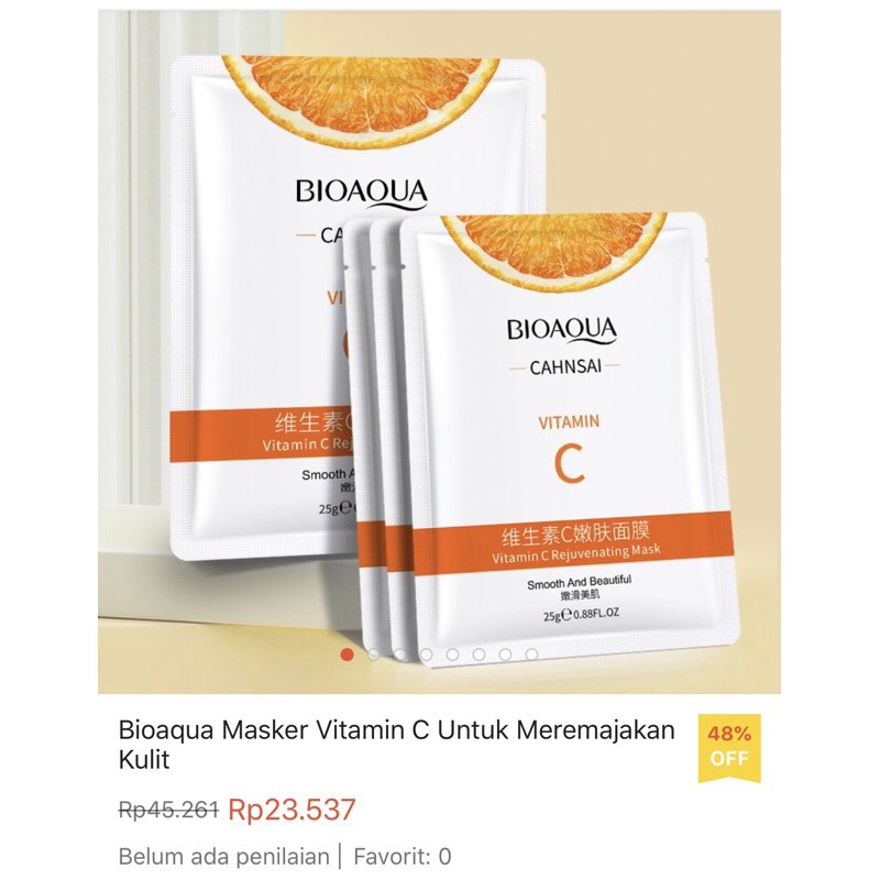 Vitamin C Rejuvenating mask giúp da căng mọng mềm mượt