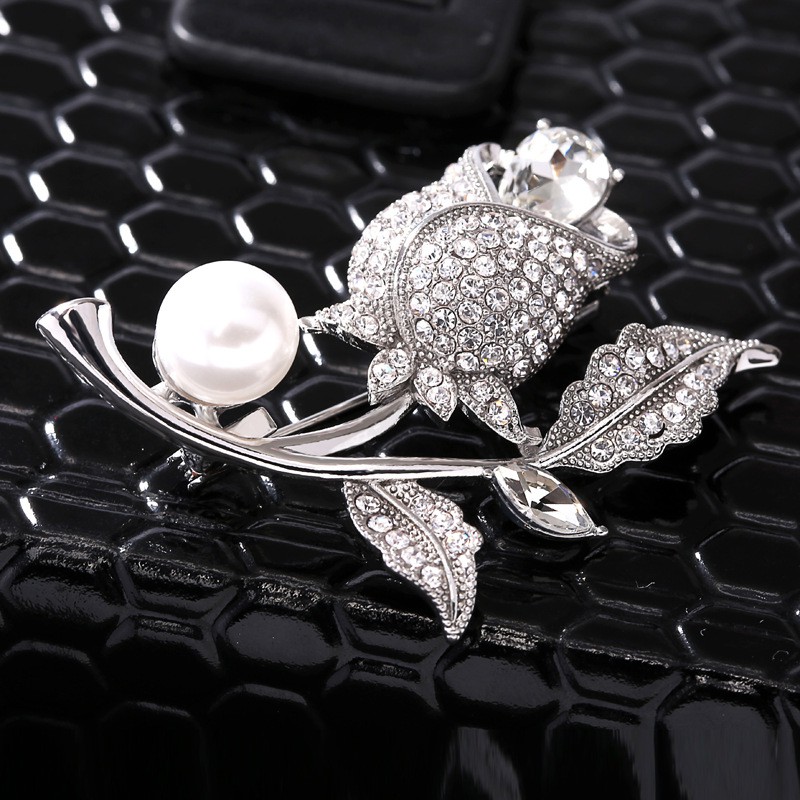 Bộ sưu tập cài áo hình hoa hồng đính đá sang trọng GC316 và các mẫu khác