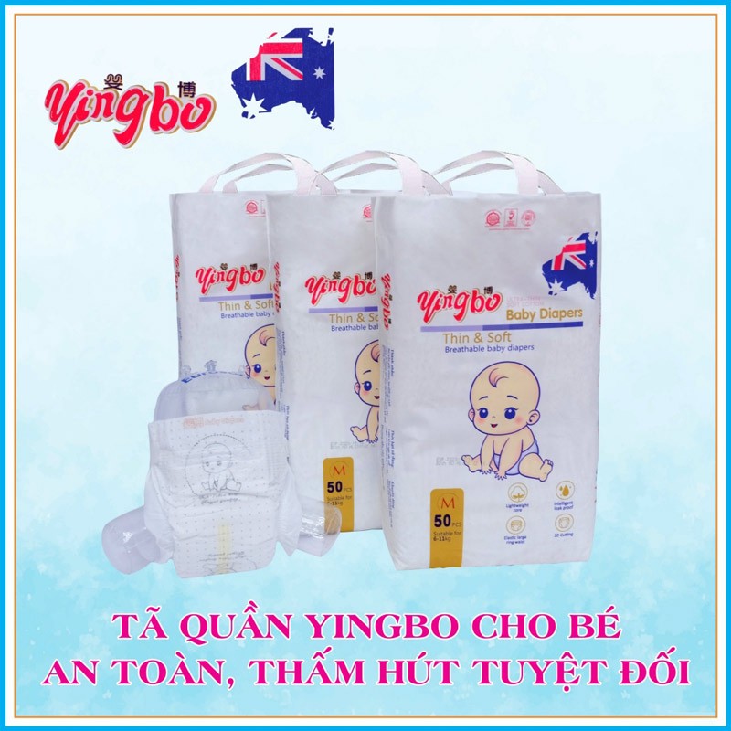 Tã quần yingbo size M100 L100 XL100 XXL100 XXXL100
