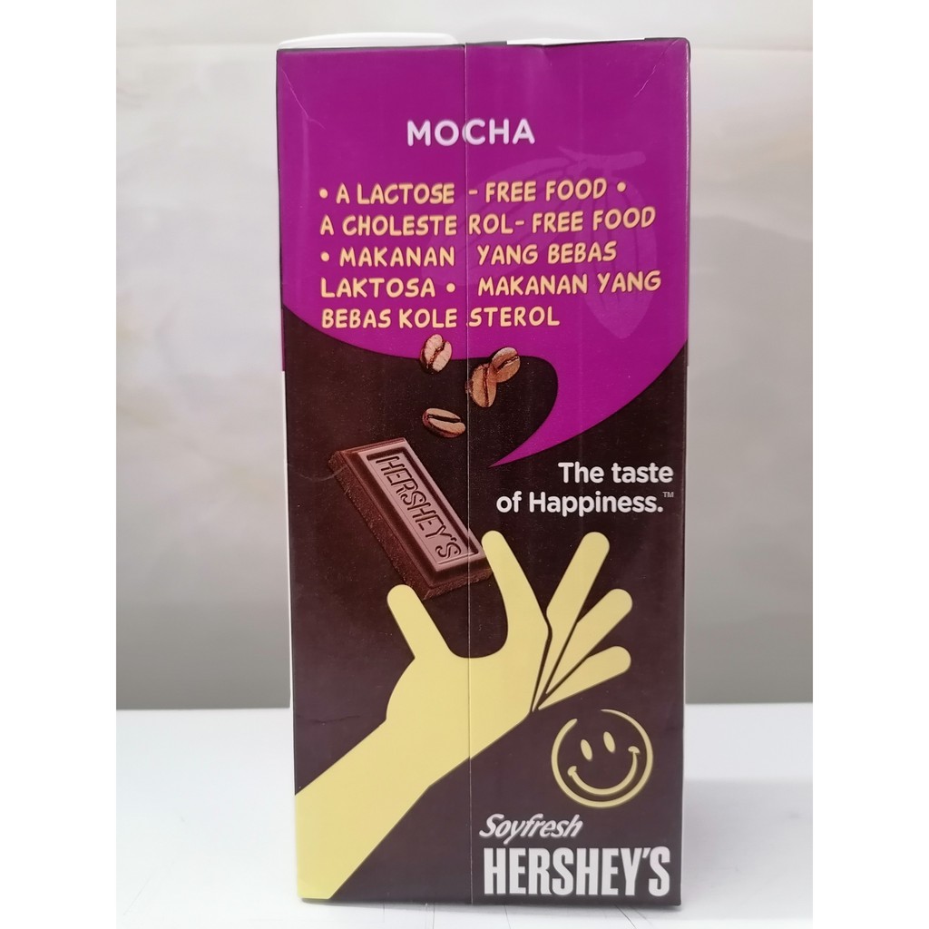 [Hộp 946ml – MOCHA] SỮA ĐẬU NÀNH VỊ CÀ PHÊ [Malaysia] HERSHEY’S Soyfresh Mocha Flavoured Soya Milk (halal)
