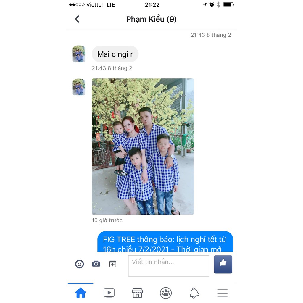 Combo Sơ Mi Váy Gia Đình Fig Tree Caro Xanh Bích Mã 133B Siêu Sang Xịn Mịn