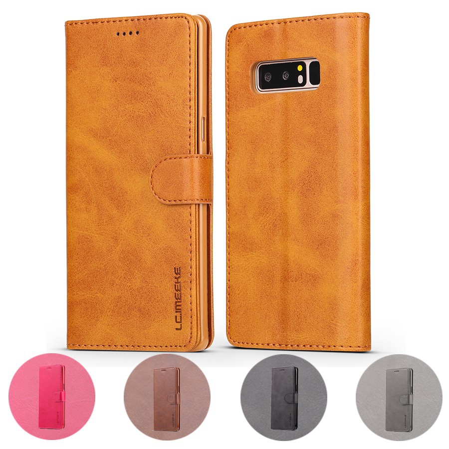 ốp Samsung Note 8 Bao da bò nắp lật thời tran | BigBuy360 - bigbuy360.vn