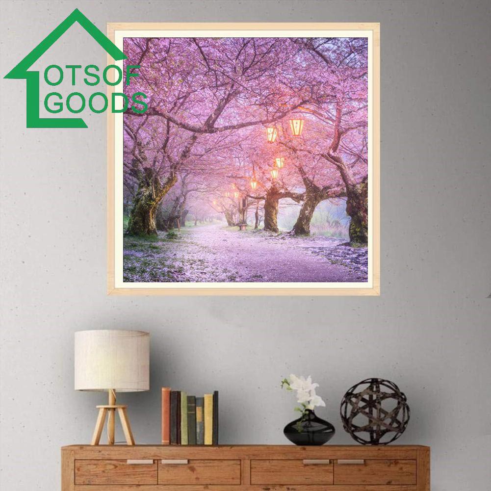 Bộ tranh đính đá 5D tự hoàn thành họa tiết tranh vẽ phong cảnh trang trí nhà tiện dụng | BigBuy360 - bigbuy360.vn